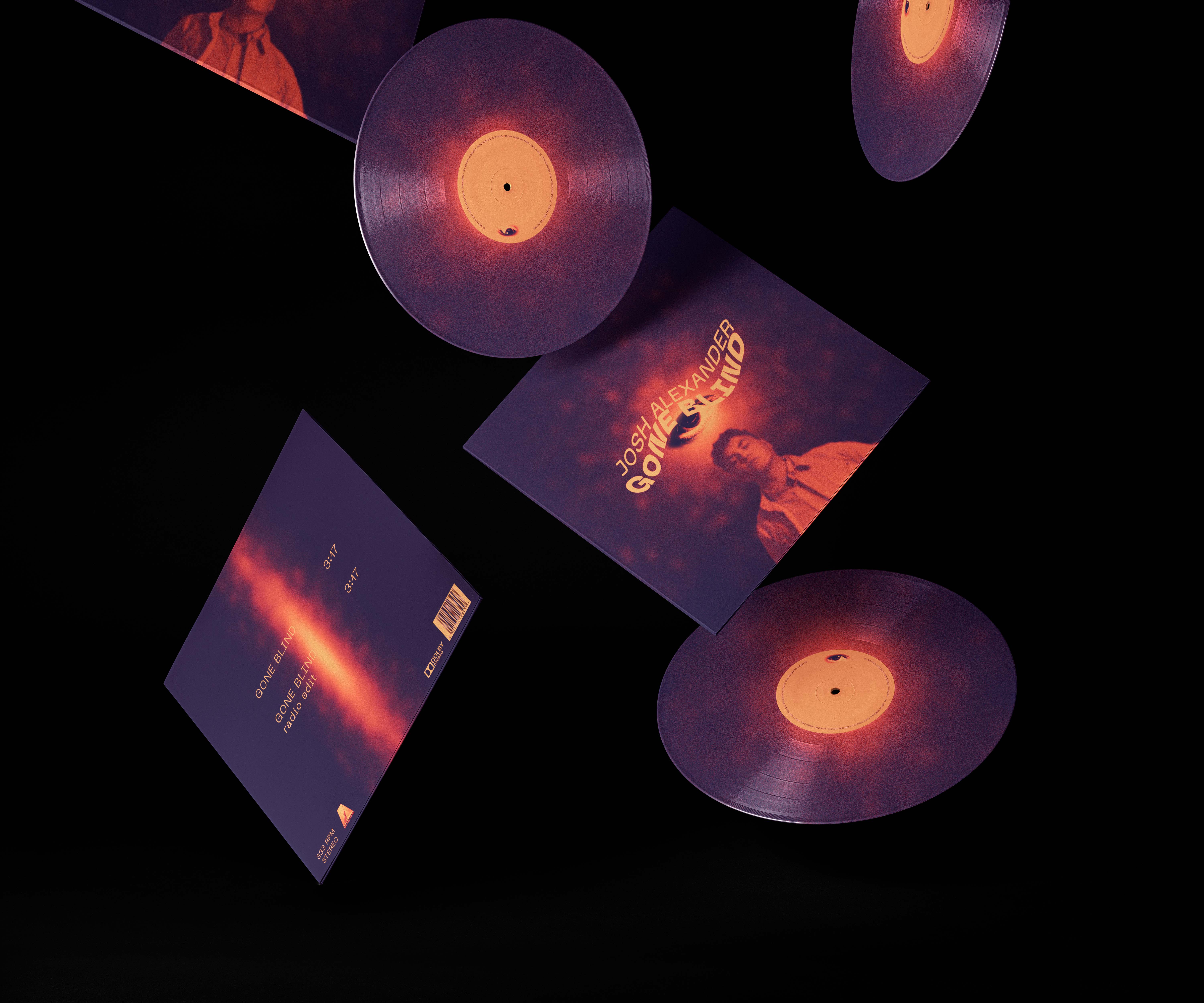 Présentation des couvertures pour le single Gone Blind