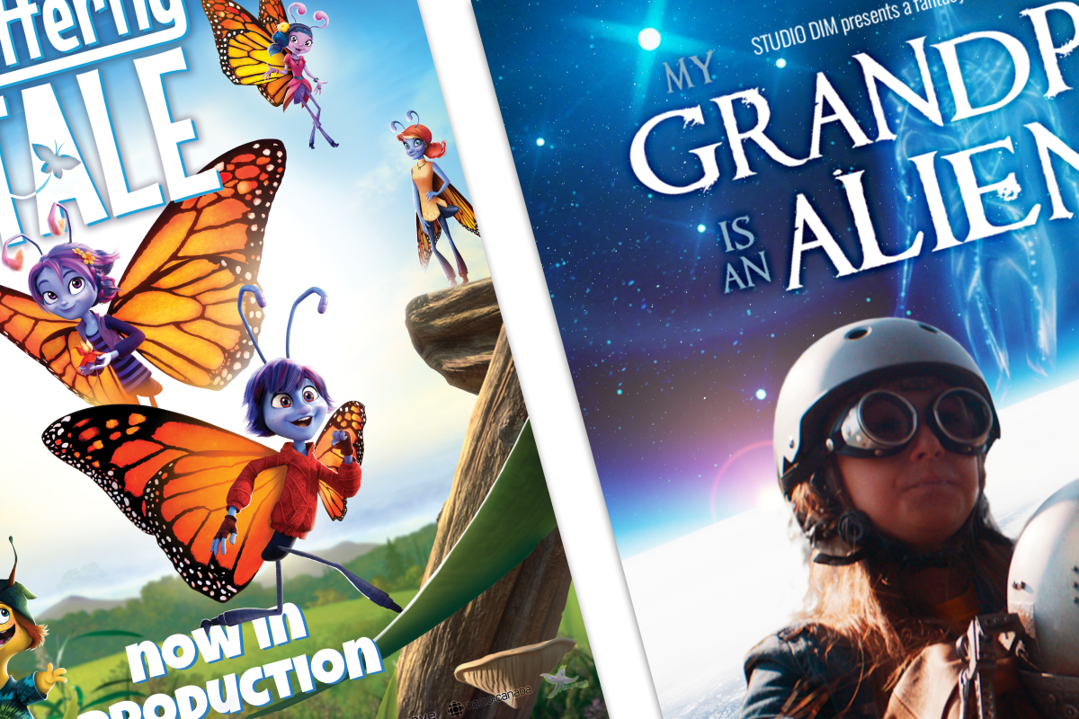 Présentation des posters Butterfly Tale et My Grandpa Is An Alien
