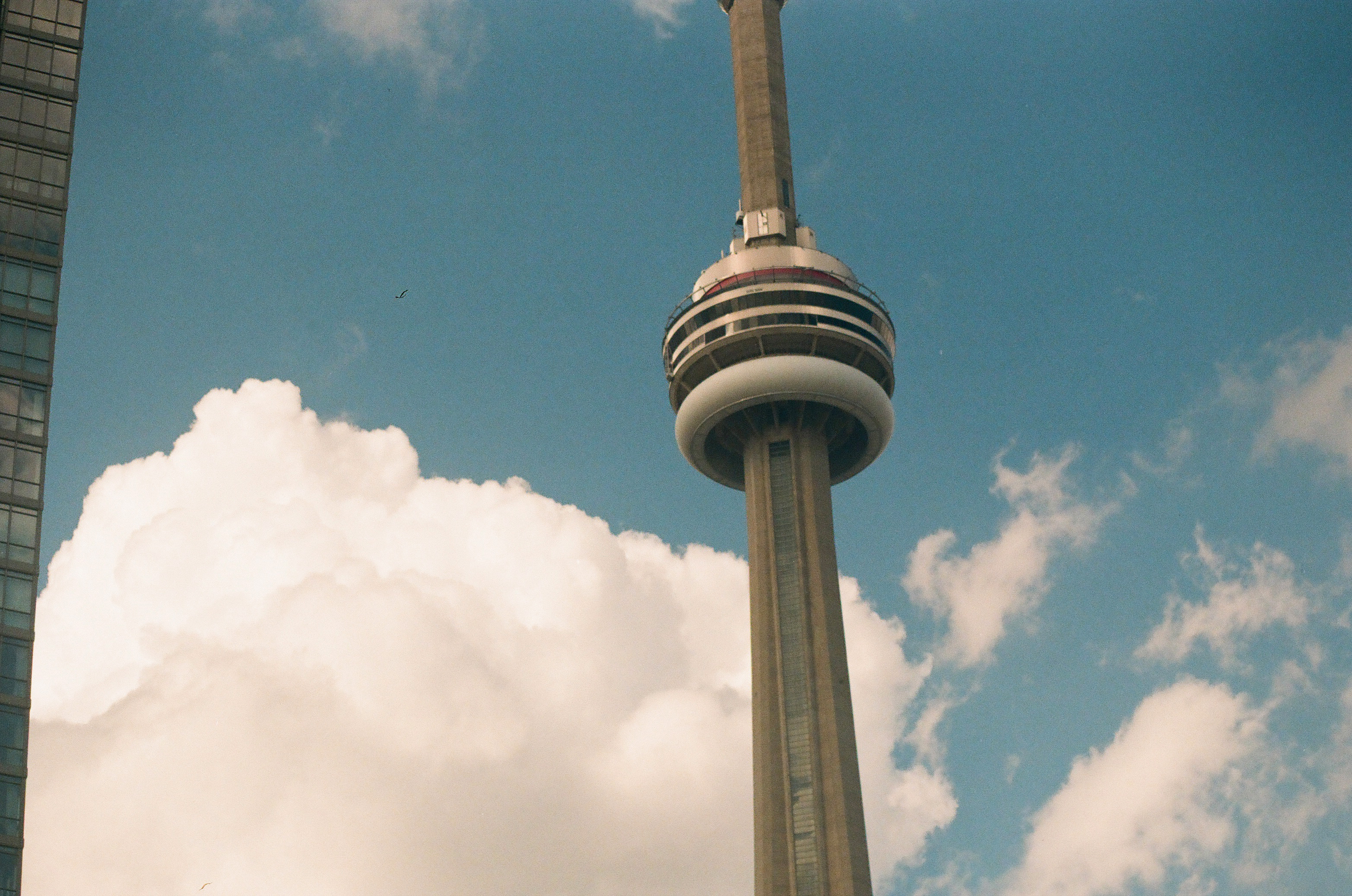 La CN tower sur fond de ciel bleu